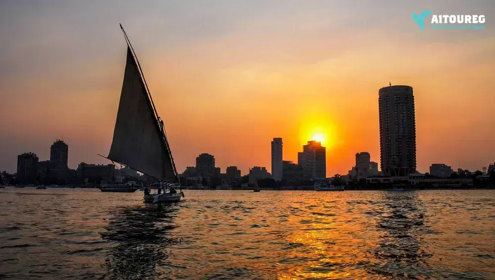 Felucca ride on the nile of cairo