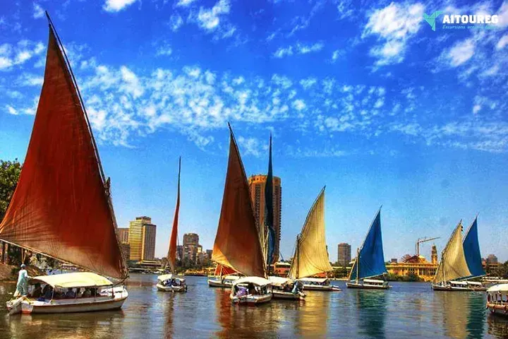 Felucca ride on the nile of cairo