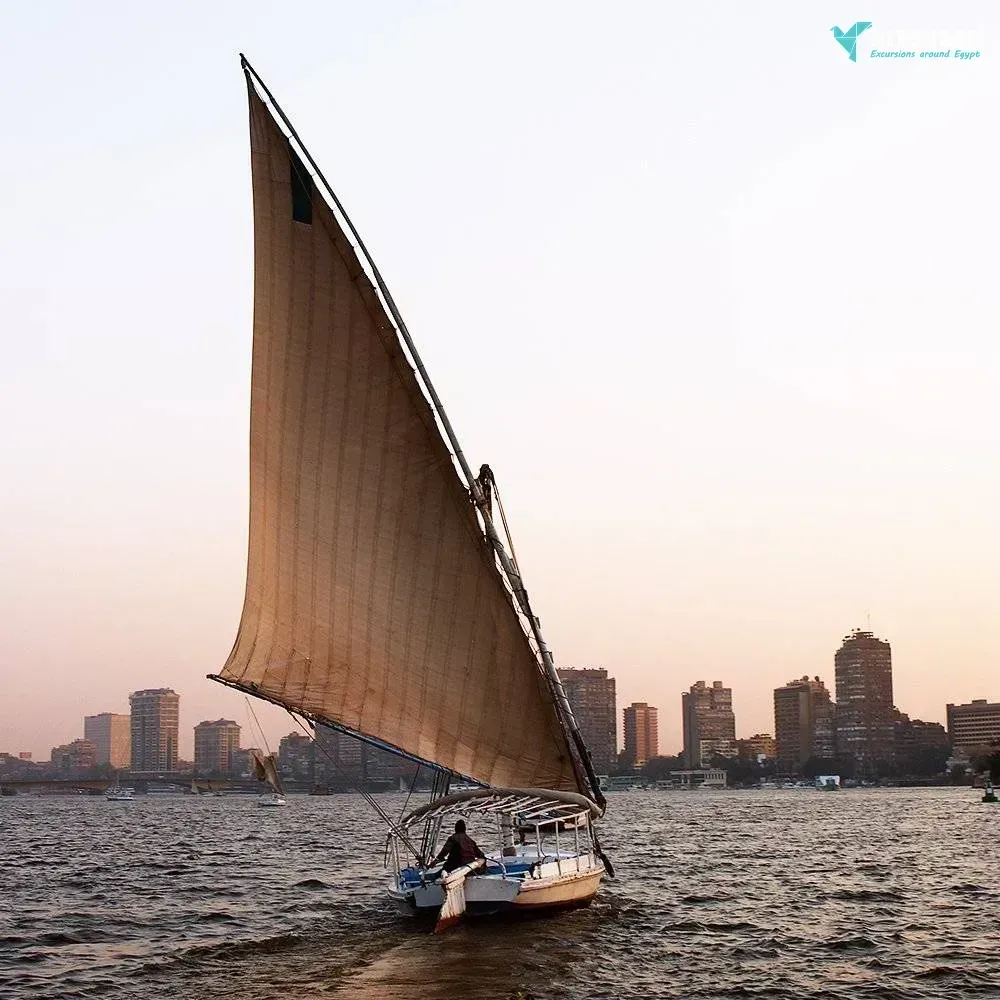 Felucca ride on the nile of cairo