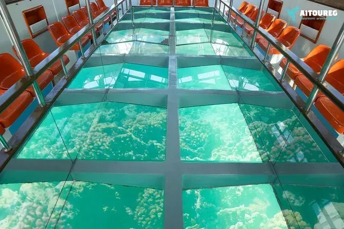 Glass bottom boat cruise and coral reef viewing