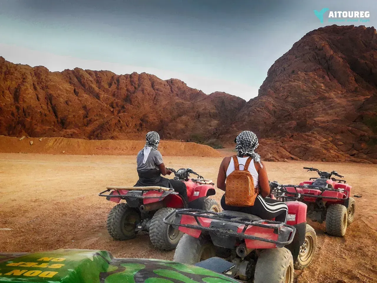 Makadi desert morning safari trip by quad bike