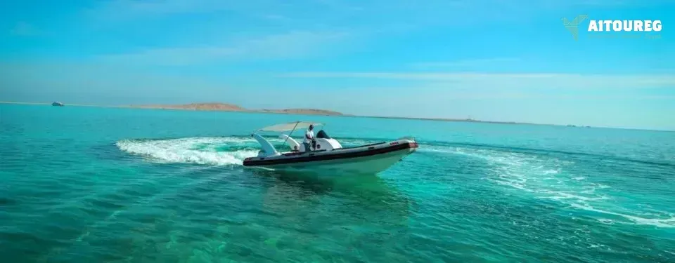 Private speedboat trip to mahmya island from sahel hashesh