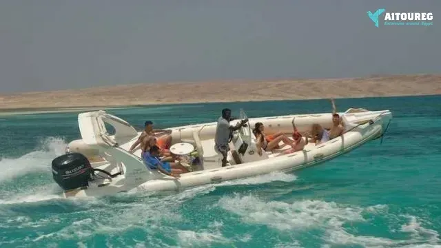 Private speedboat trip to orange island in hurghada