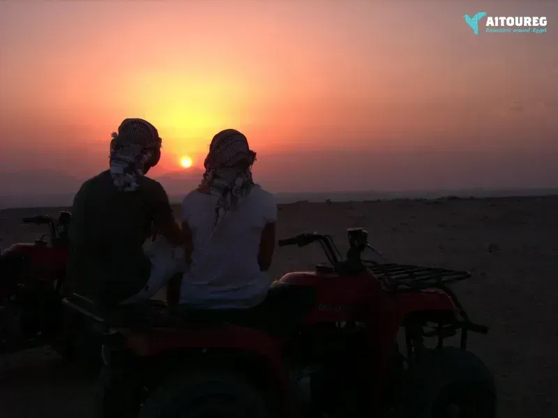 Sunset quad bike safari trip from sahel hashesh