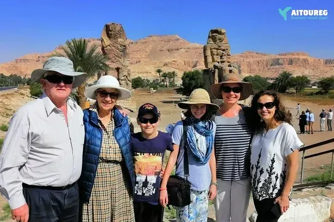 Luxor Stadtrundfahrt Hatschepsut Tempel Memnon Kolosse