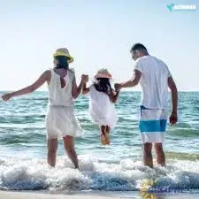 Hurghada Excursions- Family enjoying thieir time durring a visist to orange bay hurghada