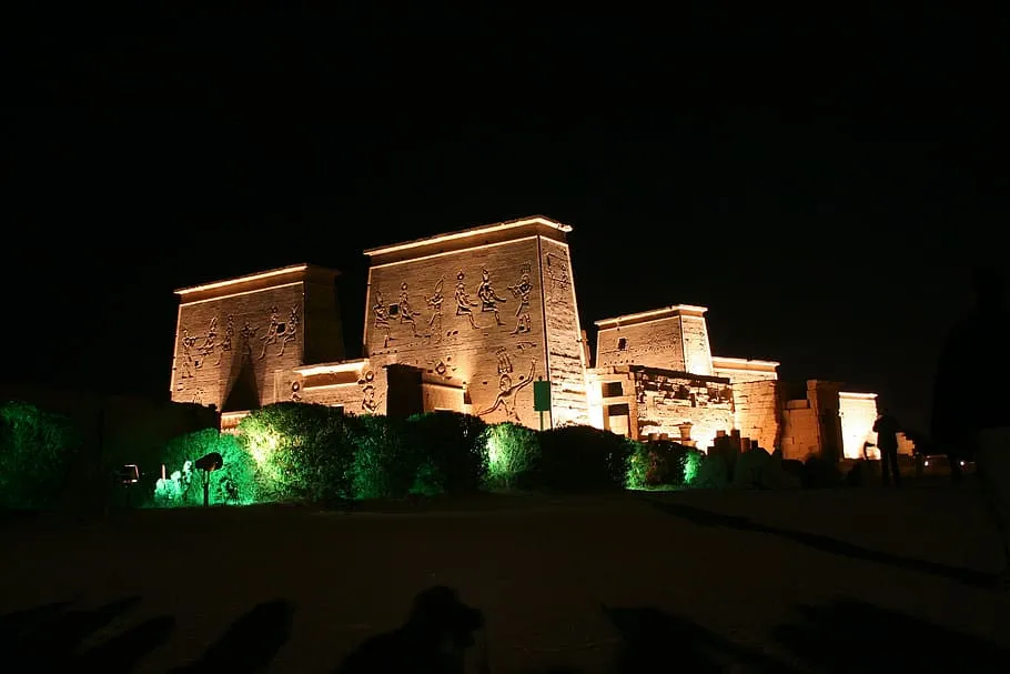 Sound and light show at philae temple